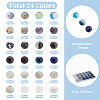 PandaHall Elite 480Pcs 24 Style Glass Round Beads DIY-PH0020-93-4