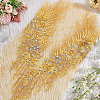 Polyester Embroidered Floral Lace Rhinestone Collar DIY-WH0304-901A-5