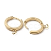 201 Stainless Steel Huggie Hoop Earrings Findings STAS-A167-01G-G-2