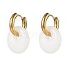 Handmade Natural White Jade Dangle Hoop Earrings EJEW-JE04578-05-1