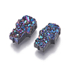 Imitation Druzy Gemstone Resin Beads RESI-L026-A02-1
