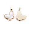 Natural White Shell Mother of Pearl Shell Pendants BSHE-F011-07A-G-2