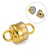 Column Brass Magnetic Clasps with Loops X-KK-M064-G-NR-4