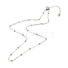 304 Stainless Steel Satellite Chains Necklace NJEW-JN03594-01-3