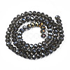 Electroplate Glass Beads Strands EGLA-A034-T10mm-B26-2