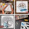 Plastic Reusable Drawing Painting Stencils Templates DIY-WH0172-524-4