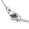 Alloy Enamel Sunflower Pendant Necklace with 304 Stainless Steel Chains NJEW-JN04412-02-4