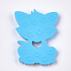 Food Grade Eco-Friendly Silicone Kitten Cabochons SIL-T052-08E-2