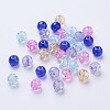 Baking Painted Crackle Glass Beads DGLA-X0006-8mm-06-2