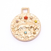 Alloy Colorful Rhinestone Pendants PALLOY-WH0081-54D-1