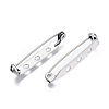 201 Stainless Steel Brooch Pin Back Safety Catch Bar Pins STAS-S117-022D-4