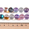 Electroplated Synthetic Moonstone Beads Strands G-C131-A01-04-4