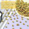 240Pcs 12 Colors Brass Grade A Rhinestone Spacer Beads KK-YW0002-34G-5