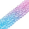 Baking Painted Glass Bead Strands DGLA-A039-T6mm-A07-4