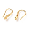 Brass Earring Hooks KK-H102-09G-2