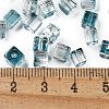 Spray Painted Glass Seed Beads SEED-A034-01E-4