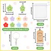 AHADERMAKER DIY Flower Keychain Making Kit DIY-GA0003-82-2