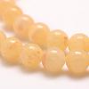 Natural Honey Jade Beads Strands G-E380-05-6mm-3