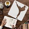 Large Plastic Reusable Drawing Painting Stencils Templates DIY-WH0172-799-3