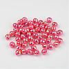 Faceted Colorful Eco-Friendly Poly Styrene Acrylic Round Beads SACR-K001-8mm-65-1