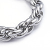 304 Stainless Steel Rope Chain Bracelets BJEW-L673-003-P-2