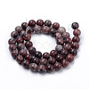 Natural Red Picture Jasper Beads Strands G-S259-17-4mm-2