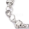 304 Stainless Steel Link Chain Bracelets X-BJEW-Z011-01P-2