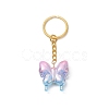 Butterfly UV Plating Rainbow Iridescent Acrylic Pendant Keychain KEYC-JKC00485-2