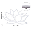 Iron Metal Lotus Wall Art Decor DJEW-WH0015-28-2