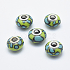 Handmade Polymer Clay European Beads CLAY-K002-C13-1