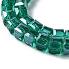 Electroplate Glass Beads Strands EGLA-R030-4x4mm-11-4
