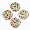 Fruit Seris Printed Wood Pendants WOOD-S045-103B-05-1