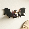 Halloween Wooden Bat Shelf for Crystals PW-WG8933D-01-2