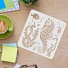 Plastic Reusable Drawing Painting Stencils Templates DIY-WH0172-495-3