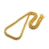 Fashionable 304 Stainless Steel Wheat Chain Necklaces for Men STAS-A028-N004G-1