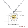 925 Sterling Silver Cubic Zirconia Pendant Necklaces NJEW-BB18709-3