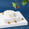 Persimmon Bumpy Earrings Bangle Necklace Making Kits DIY-YW0004-28-7
