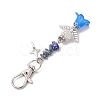 Angle Acrylic & Alloy Pendant Decorations HJEW-MZ00084-04-4