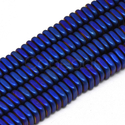 Electroplate Non-magnetic Synthetic Hematite Beads Strands G-Q486-90D-1