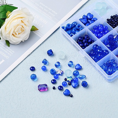 DIY Blue Series Bracelet Jewelry Making Kits DIY-YW0002-66-1