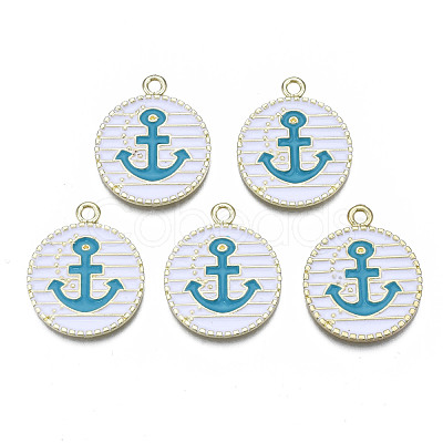 Alloy Enamel Pendants PALLOY-T056-36A-1