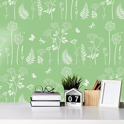 2Pcs 2 Styles PET Hollow Out Drawing Painting Stencils DIY-WH0416-0005-1