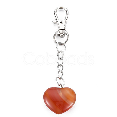 Natural Mixed Gemstone Keychain G-S299-133-1