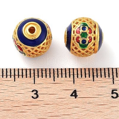 Alloy Enamel Beads ENAM-B001-07B-1