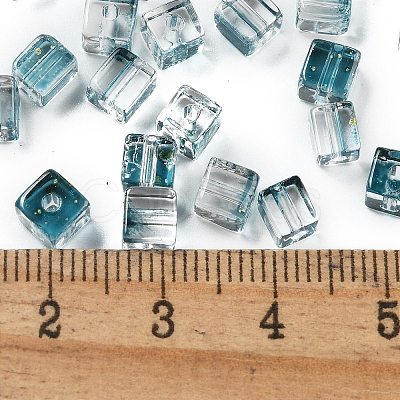 Spray Painted Glass Seed Beads SEED-A034-01E-1