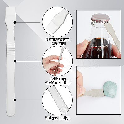 Unicraftale 12Pcs Stainless Steel Cleaning Blade TOOL-UN0001-38-1