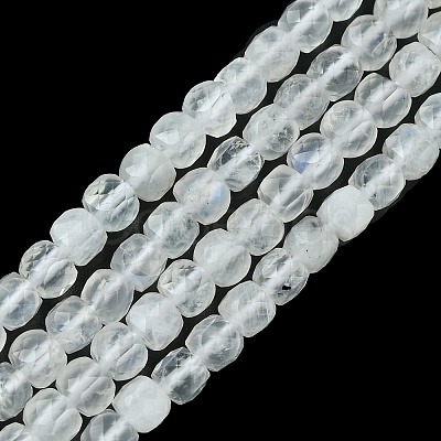 Natural Rainbow Moonstone Beads Strands G-F748-Z01-02-1