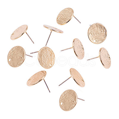 Alloy Stud Earrings Findings EJEW-CJ0001-02G-1