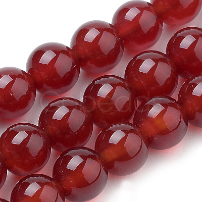 Natural Carnelian Beads Strands X-G-S259-32-8mm-1