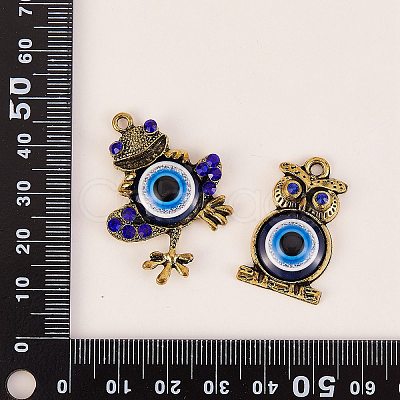 12Pcs 2 Style Alloy Pendants FIND-SZ0002-51-1